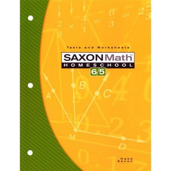 Pre-Owned Saxon Math 6/5 Homeschool: Testing Book : 3rd Edition (Paperback)