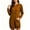 Brown, variant on Busydd Hooded Sweatshirt Dress for Women with Kangaroo Pocket Casual Solid Color Drawstring Fall Dress Comfy Fashion Long Sleeve Dresses S