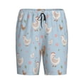 thumbnail image 3 of Picia Funny Chicken Pajama Shorts for Men, Men's Pajama Bottoms, Sleepwear,Short Pajama Pants-Large, 3 of 9