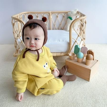 

NIUREDLTD Baby Girls Boys Autumn Print Cotton Long Sleeve Romper Jumpsuit Sleepwear Clothes