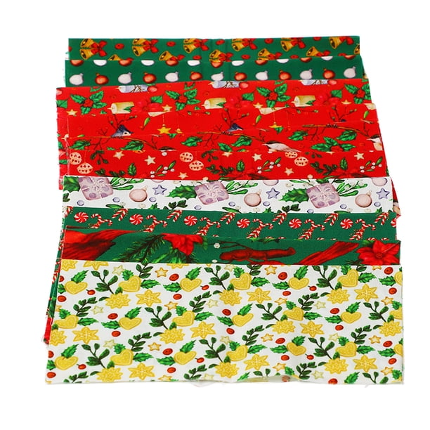 10 Piezas de Tela de Algodón de Navidad en Diferentes Patrones de Colores Tela de Acolchado Transpirable Suave de Primera para Manualidades DIY Decoración del Hogar ANGGREK Otros
