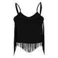 thumbnail image 4 of HongQid Womens Western Cowgirl Fringe Top - Country Concert Outfits Festival Tassel Hem Boho Rodeo Camisole Rave Tank Shirt, 4 of 9