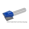 thumbnail image 3 of Unique Bargains 17mm Dia 8mm Shank Bottom Cleaning Router Bit 2 Flutes Carbide Tipped Cutter Uncoated for Woodworking, 3 of 5