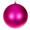 thumbnail image 3 of Vickerman 6" Hot Pink 4-Finish Ball Ornament, 4 per box., 3 of 7