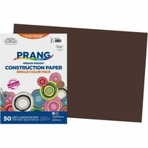 SunWorks, PAC6807, Construction Paper, 50 / Pack, Dark Brown