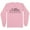 Pink, variant on Skyline Atlanta Georgia Long Sleeve Shirt Unisex Large White