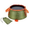 thumbnail image 3 of Cubo plegable plegable con lavabo de transporte Contenedor de agua Baño de pies plegable verde Zulema cubo plegable, 3 of 8