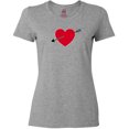 thumbnail image 3 of Inktastic Valentines Day Heart Arrow Women's T-Shirt, 3 of 5