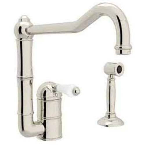 Rohl A3608/11 Country Kitchen Faucet and Porcelain Lever Handle