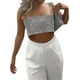 thumbnail image 1 of TRKIYQC Sexy Women Club Sequin Camisole, Low Cut Suspender Tops Crop Tops Tank para Summer Pub, Ropa de mujer TRKIYQC Casual, 1 of 9