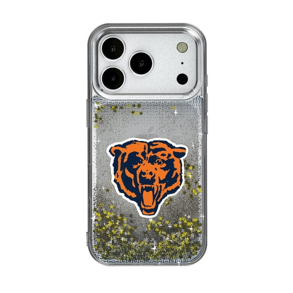 Chicago Bears Linen Logo iPhone Glitter Case