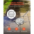 thumbnail image 3 of VEVOR 20" Pressure Washer Surface Cleaner, Stainless Steel Pressure Washer Attachments with 4 Wheels, 4000 Max PSI, 3/8 Quick Connector, 2 Spray Nozzles,, 3 of 9