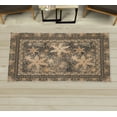 thumbnail image 1 of Floral Decorative Rug, Retro Design Blossoms in Earth Tones Vintage Garden Whirling Petals Artwork, Quality Carpet for Bedroom Dorm and Living Room, 6 Sizes, Pale Mustard, by Ambesonne, 1 of 1
