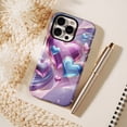 thumbnail image 6 of Romantic Heart Shaped Glossy Phone Case with Gold Trim for Valentine’s Day Gifts, Compatible with iPhone 11/12/13/14/15/16 (Pro Max/Plus), 6 of 9