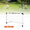 thumbnail image 4 of Ensemble Portable de Filet de But de Soccer, Buts d'Entraînement de Soccer avec Étui de Transport Compact, Orange G, 4 of 8