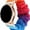 Colorful, variant on 20mm Scrunchie Watch Band Compatible with Samsung Galaxy watch 42mm,Soft classic pattern Replacement Wristbands for Samsung Galaxy Watch Active/Active 2 (Black)