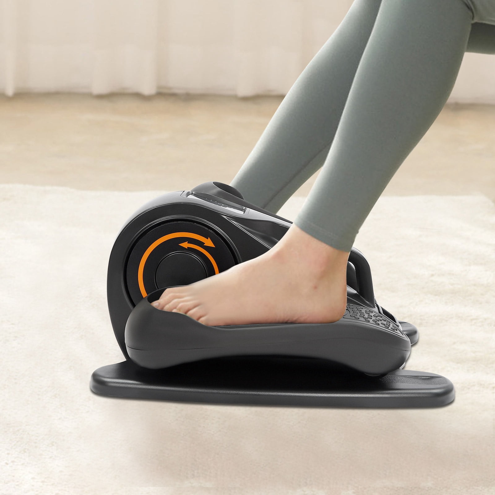 Under Desk Elliptical Machine,  Foot Pedal Exerciser for Home Workout, Motorized  Elliptical Trainer