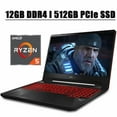 thumbnail image 1 of ASUS TUF FX505 2020 Flagship Gaming Laptop I 15.6" FHD 60Hz Display I AMD Quad-Core Ryzen 5 3550H Processor I 12GB DDR4 512GB PCIe SSD I 4GB RX560 Red Backlit Keyboard 720p Webcam WIFI HDMI Win 10, 1 of 8