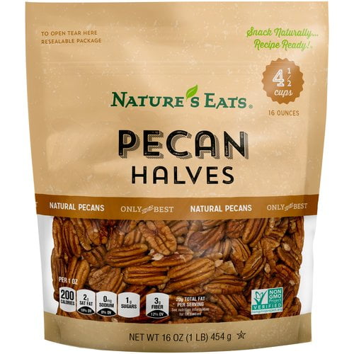 Nature's Eats Pecan Halves, 16 oz