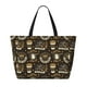 thumbnail image 2 of Fotbe coffee shop house Bolsa de Viaje para Playa - Resistente al Agua, Bolsa Tote de Gran Capacidad y Ligera con 7 Bolsillos para Mujeres y Hombres, 2 of 7