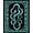 Black Teal Silver, Pattern 4, variant on Design&I 8'x10' Washable Area Rug Extra Large Skid-Resistant Low Profile Snake Serpent Round Gothic Intertwined Spotted Scale Motif Coiled for Living Room, Family