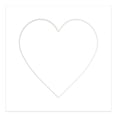 thumbnail image 3 of White Picture Frame Mat for 30x30 Frames - Heart Opening for 24x24 Photos - 1 Mat, 3 of 7