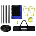 thumbnail image 2 of VEVOR Outdoor Portable Volleyball Net System, Adjustable Height Steel Poles, Professional Volleyball Set with PVC Volleyball, Pump, Carrying Bag, Heavy Duty Volleyball Net for Backyard, Beach, Lawn, 2 of 9