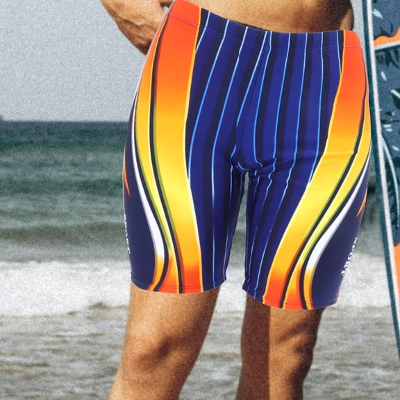 BESTYASH Men's Multi-Color Elastic Waist Shorts for Beach, Swimming, Sports, and Outdoor Activities
