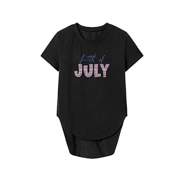 Camiseta de mujer de verano Activewear camisa de cuello redondo para regalo de vacaciones calle damas S