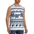 thumbnail image 2 of Balery Sea Underwater Turtles Camisetas sin mangas para hombre, absorbe la humedad y protege contra el mal olor.-Medium, 2 of 7
