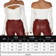 thumbnail image 3 of Camiseta Ajustada Camiseta ajustada de mujer con hombros descubiertos, camisetas sexys de manga larga, ropa de calle (blanco L) Cgtredaw Para estrenar, 3 of 6