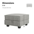 thumbnail image 2 of Honbay Ottoman Module for Modular Storage Sofa, Grey, 2 of 5