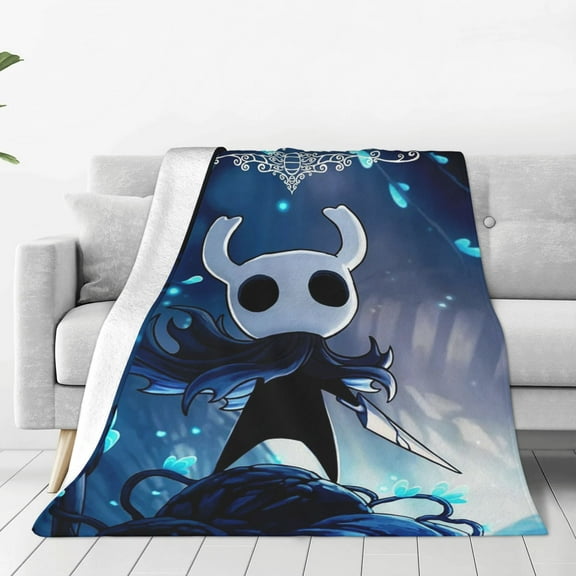 Hollow Game Kni-ght Silksong Soft Micro Fleece Blanket Throw Lightweight Flannel Blankets for Bed Couch Sofa
