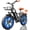 FM001-20"*4.0" 48V 15.6A, variant on 16" 750W Peak Electric Bike for Adults, 48V 15Ah Removable Battery Electric Bicycle, One-Piece Tire Folding Ebike, Max.20mph & 45 Miles Electric Commuter City Bike, Full Suspension, UL2849