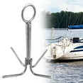 thumbnail image 6 of BAOSITY Grappling Hook 4 Claw Anchor Rustproof Marine Boat Yacht Hardware Stainless Steel Hook, Boat Anchor for Survival Outdoor, 6 of 8