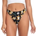 thumbnail image 1 of Balery Cute Dogs Corgi Tangas de Algodón para Mujer con Estampado – Ropa Interior Sexy, Transpirable, G-string-Large, 1 of 6