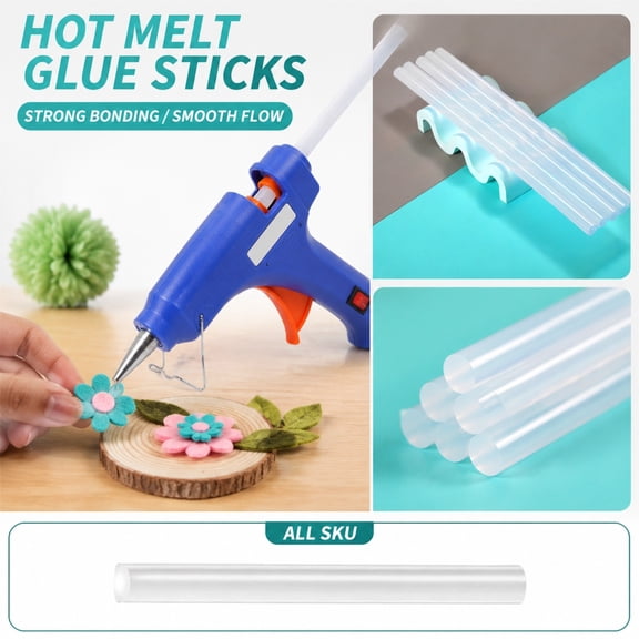 Hot Glue Sticks Full Size | Clear Transparent Glue Sticks for Glue Gun for Crafting Home Repairs and Diy Projects, Great Gift for Hobbyists And, 10 Inch (250Mm) 1 Pack