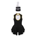 thumbnail image 2 of Yruioon Kids Girls Circus Ringmaster Costume Cosplay Carnival Halloween Party Dance Leotard with Black 10, 2 of 7