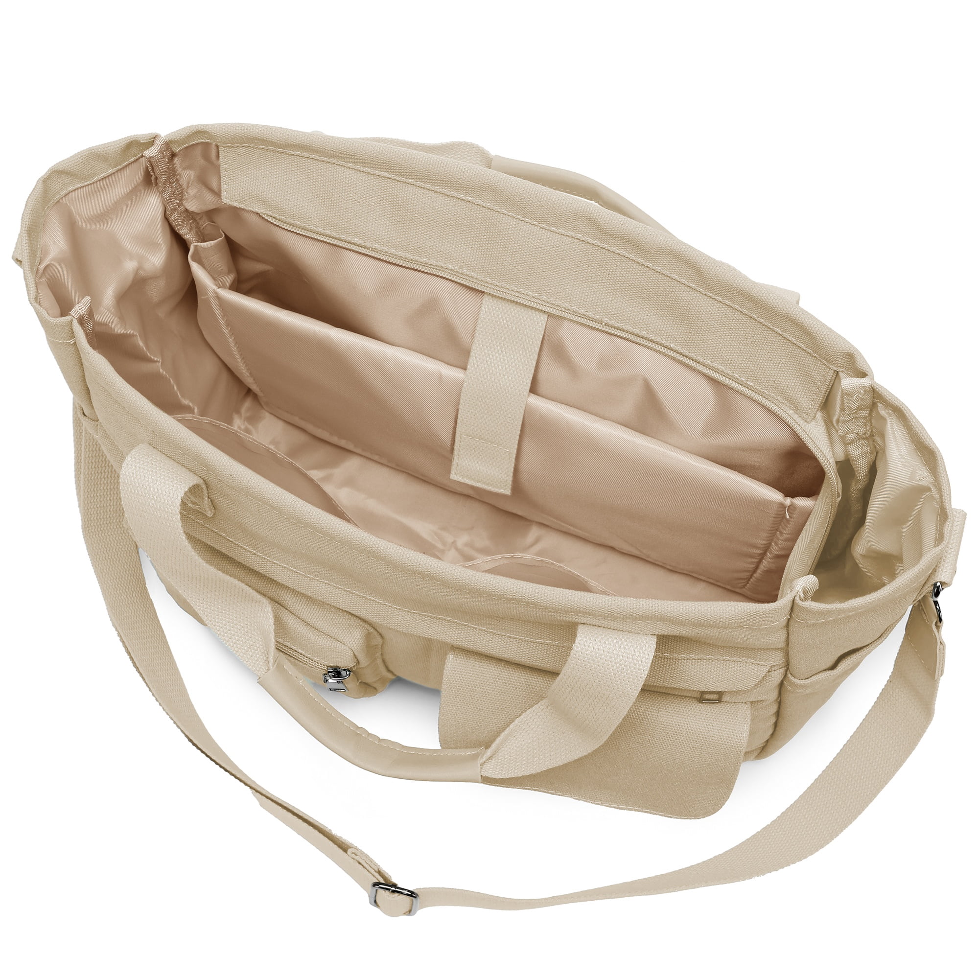 2pcs/set Large Canvas Tote Bag for Women, Laptop Work Bags Crossbody Shoulder Hobo Messenger Handbag Purse Travel Gym Totes