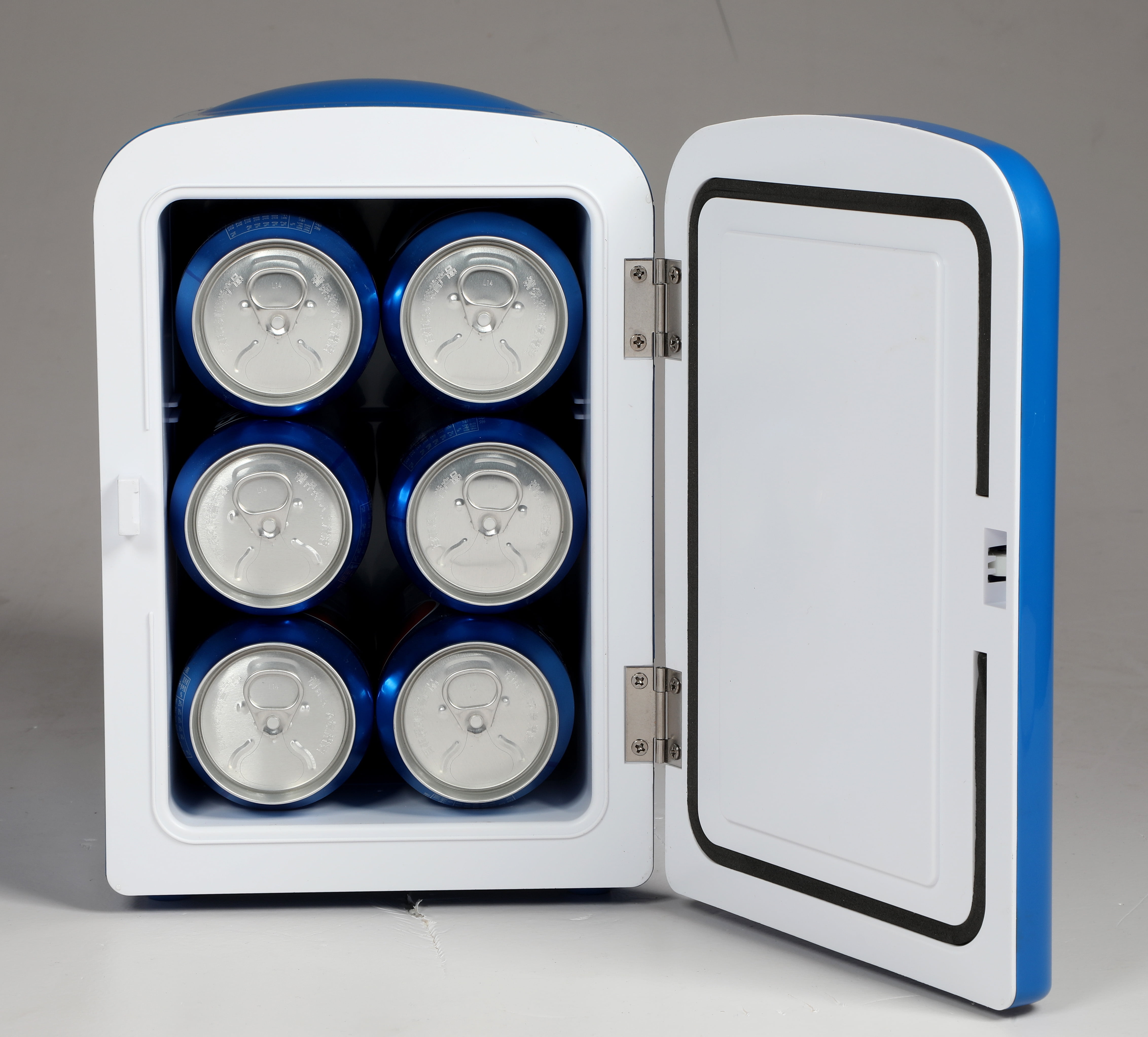 Bud Light Mini Beverage Fridge, Blue, 11''x7.5''x10''