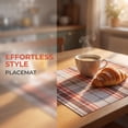 thumbnail image 5 of Unique Bargains Placemats Set of 6 Placemats for Kitchen Dining Table Washable Red, 5 of 7