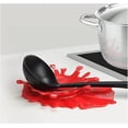 thumbnail image 2 of Soporte para reposacucharas JM silicona forma de salsa de tomate resistente al calor flexible, 2 of 4