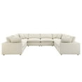 thumbnail image 2 of Modway Commix 8-Piece Down Filled Overstuffed Sectional Sofa in Light Beige, 2 of 10