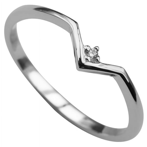 Sterling Silver 925 V Ring