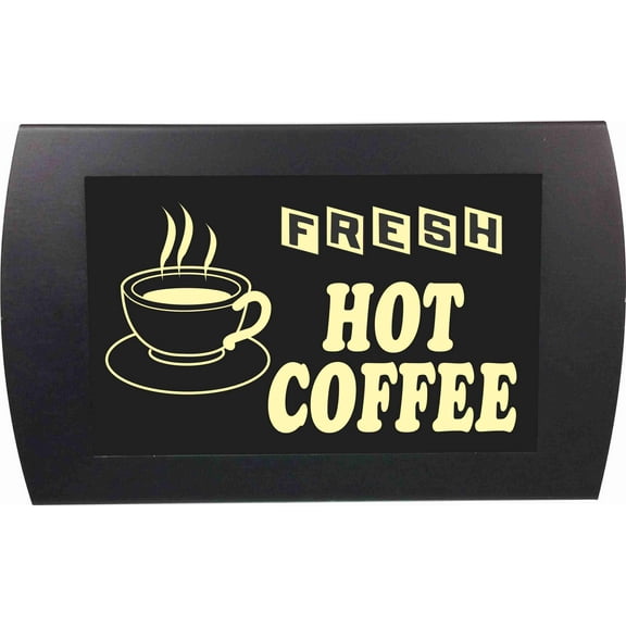 AMERICAN RECORDER - "FRESH HOT COFFEE" LED Lighted Sign