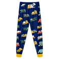 thumbnail image 7 of CAICJ98 Toddler Boys Planet Pajamas Dinosaur Cotton Kids Truck 2 Piece Train Kids Pjs Sleepwear Boys' Clothing Sets (Yellow,6-7 Years), 7 of 7