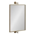 thumbnail image 1 of Kate and Laurel Darbridge Rectangle Pivot Mirror, Gold 24x40, 1 of 9