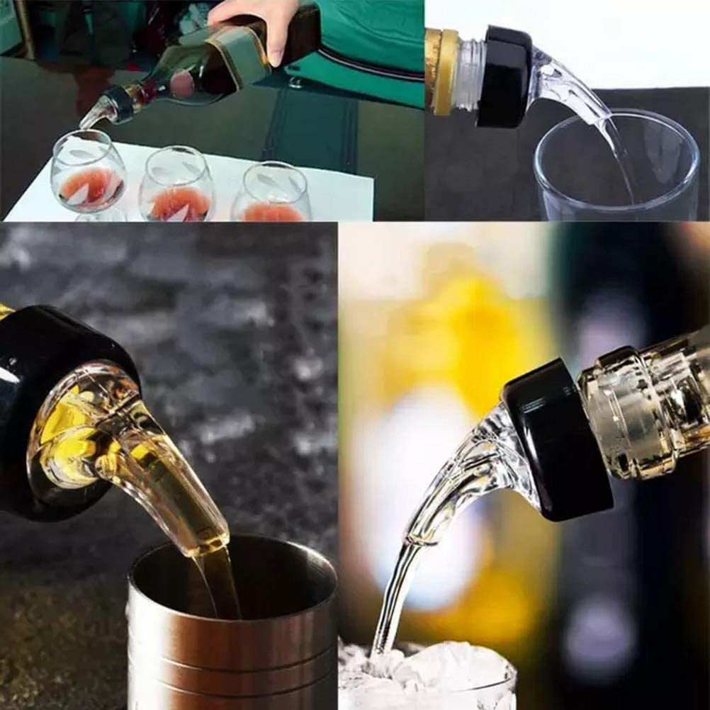 Liquor Bottle Pourers Bar Spouts That Don't Leak No Cracks Nip Wine Cocktail Dispenser Alcohol