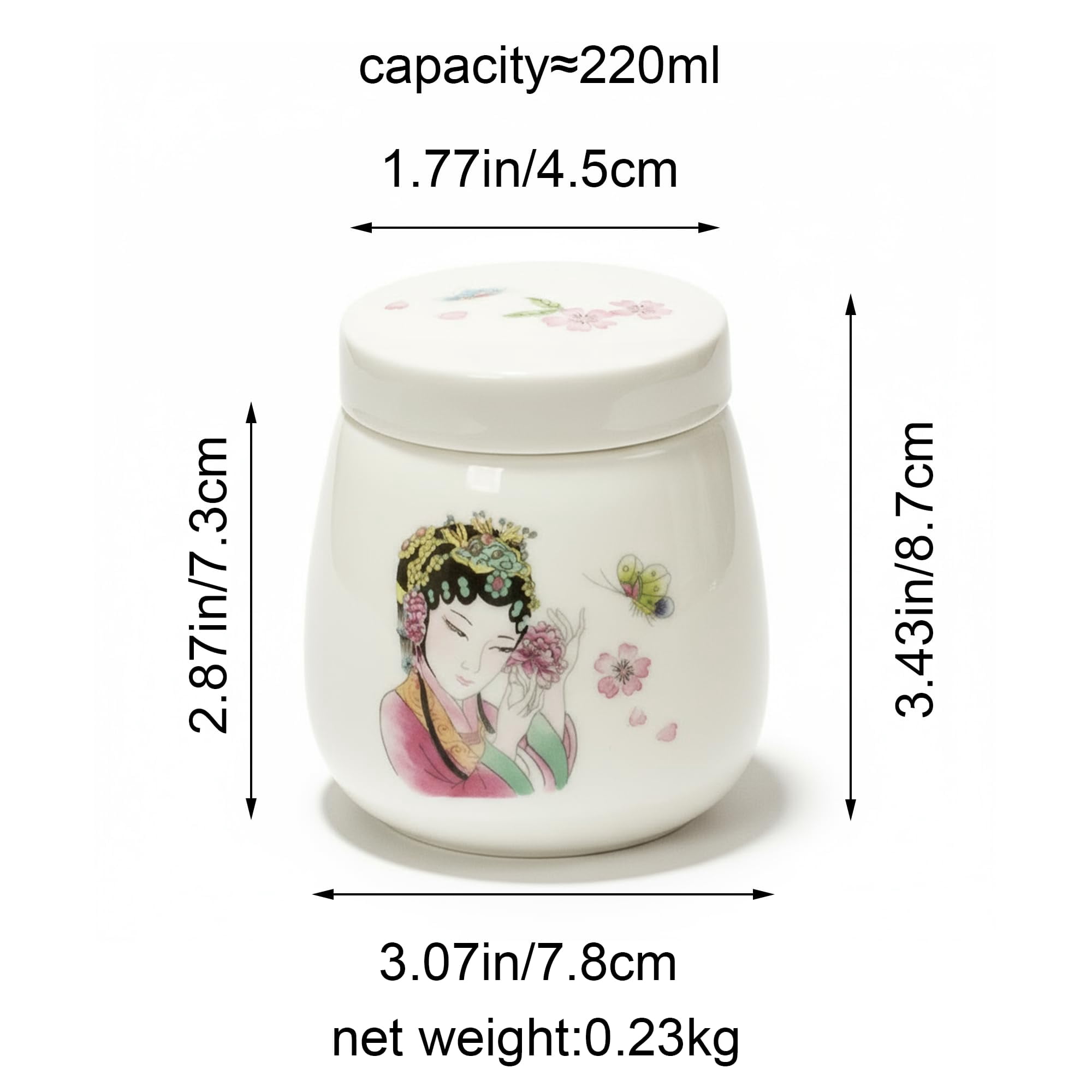 Egg Coddlers Sets with Lids: Porcelain Ceramic Egg Cooker, 220ml Egg Coddler with Lid, Coddled Egg Cups for Breakfast, Steamed Egg Dish, Single or Double Egg Cooking, Chawanmushi Cups