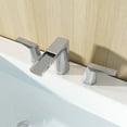 thumbnail image 6 of EZANDA Widespread 2-handle Bathroom Faucet with Drain Assembly, Polished Chrome, 6 of 10